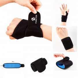 Logo Branded Adjustable Sport Wrist Brace Compression Wrist Strap