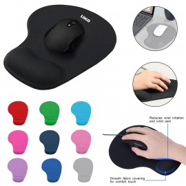Solid Jersey Gel Mouse Pad / Wrist Rest with Logo  Solid Jersey Gel Mouse Pad / Wrist Rest with Logo