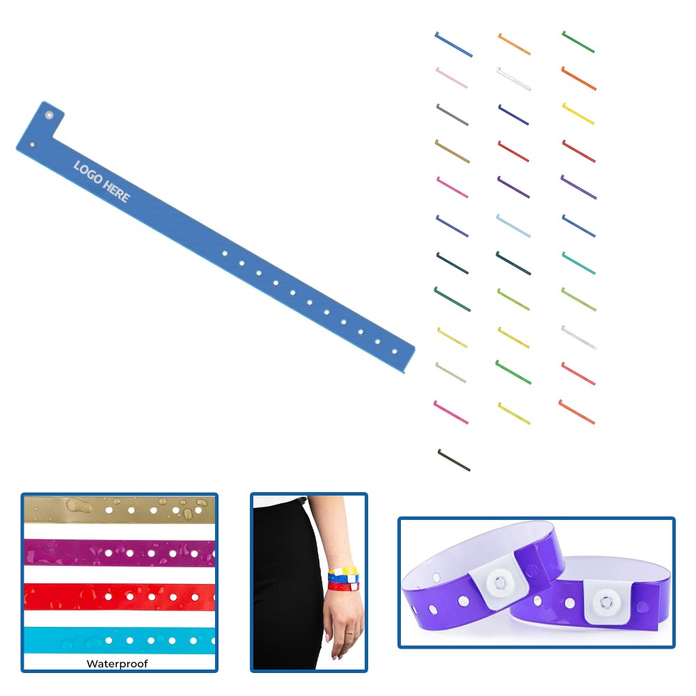 Custom Custom Printed L-Shape Vinyl Wristband