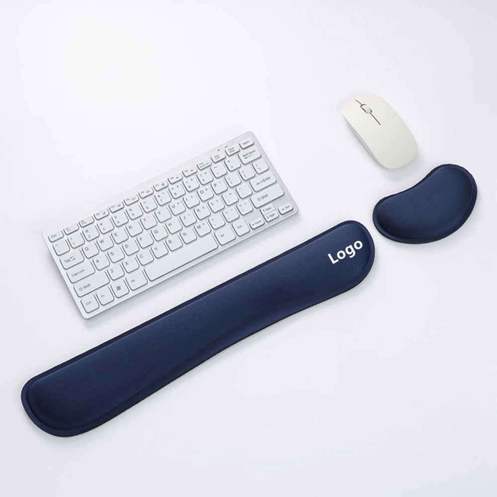 Keyboard Wrist Rest Pad Mouse Wrist Cushion Support For Office Computer Laptop Wrist Support Kit with Logo