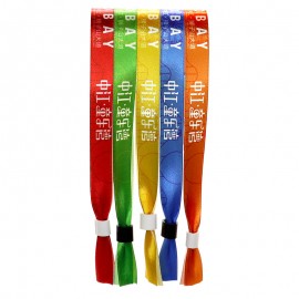 Cloth Event Colored Wristbands with Logo