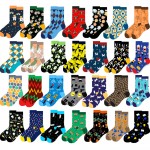 Full Printing Knit Cotton Crew Business & Dress Socks with Logo