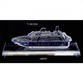 Crystal Cruise Ship Replica with Logo
