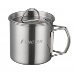 11.8 Oz. Portable Camping Stainless Steel Cup with Logo
