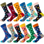 Custom Full Printing Knit Cotton Crew Business Socks & Dress Socks