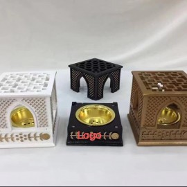 Resin incense burner with Logo