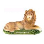 Resin Lion Figurine with Logo