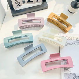 Hair Clips for Women X-Large Neutral Rectangle Hair Clips (X-Large) with Logo