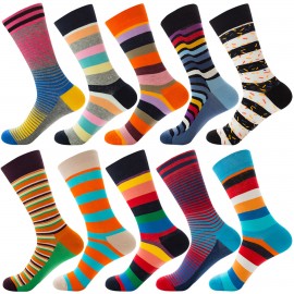 Full Printing Knit Cotton Crew Business & Dress Socks with Logo  Full Printing Knit Cotton Crew Business & Dress Socks with Logo