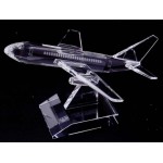Custom Optic Crystal Airplane Figurine