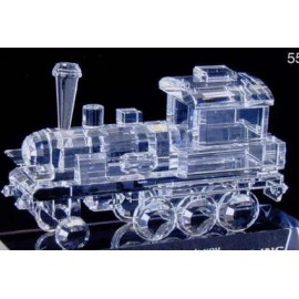 Crystal Old Fashion Train Engine Model with Logo