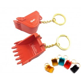 Customized Metal Excavator Keychain