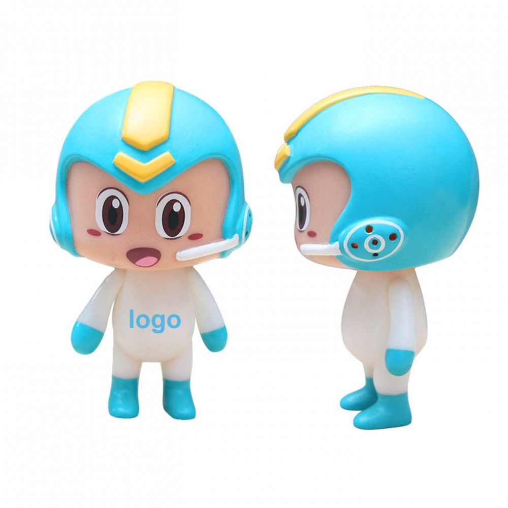 Plastic Doll with Helmet with Logo