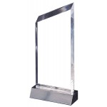 Personalized Desktop Wedge Award, Clear, Medium (3"x7")