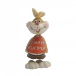 Custom Resin Rabbit Bobble Head Doll with Logo