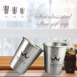 Custom 12 Oz. Stainless Steel Beer Cups