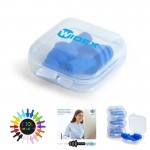 Promotional Economy SilentComfort Ear Plug Set - TPR Silicone Ear Plugs in Branded Case