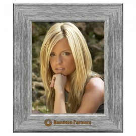 Barnwood 8"x10" Picture Frame -2" Wide- Gray Custom Imprinted