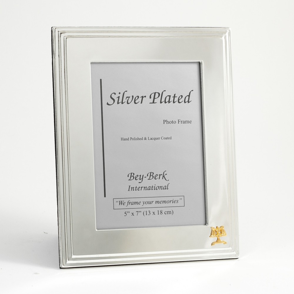 Custom Printed Silver Picture Frame 5x7 - Legal