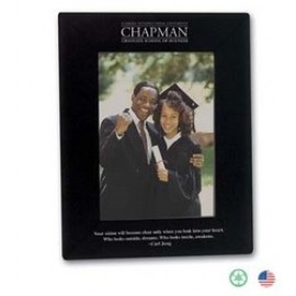 Custom Imprinted Black Alderwood Picture Frame (8"x10" Photo)