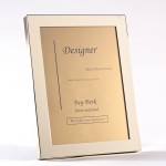 Logo Printed Brass Picture Frame 3 1/2 x 5