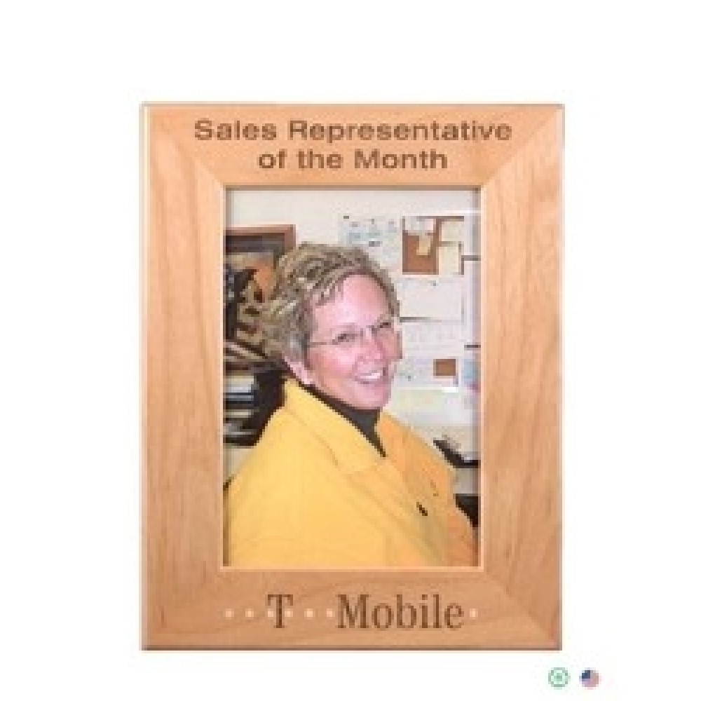Custom Printed Red Alder Picture Frame (5"x7" Photo) Custom Printed Red Alder Picture Frame (5"x7" Photo)