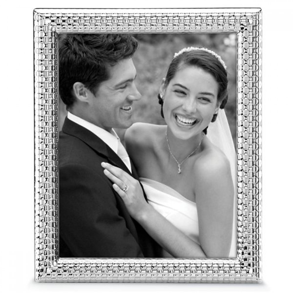 Custom Imprinted Reed & Barton Watchband Silver Plate 8 X 10 Picture Frame