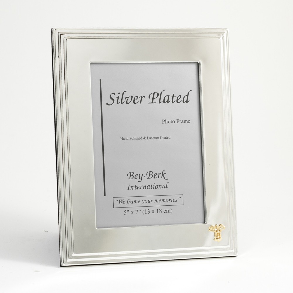 Silver Picture Frame 5x7 - Medical Logo Printed