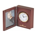 Custom Printed Book Style Clock with Picture Frame