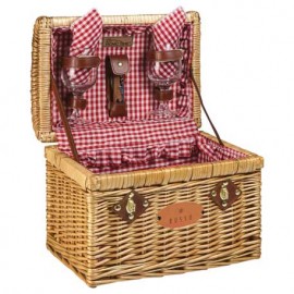 Custom Branded Picnic Time Chardonnay Wine Basket