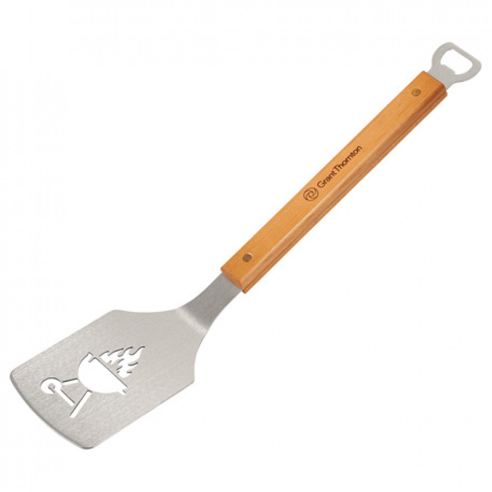 Promotional,Custom Imprinted The Sportula BBQ Spatula w/Fire Grill Design