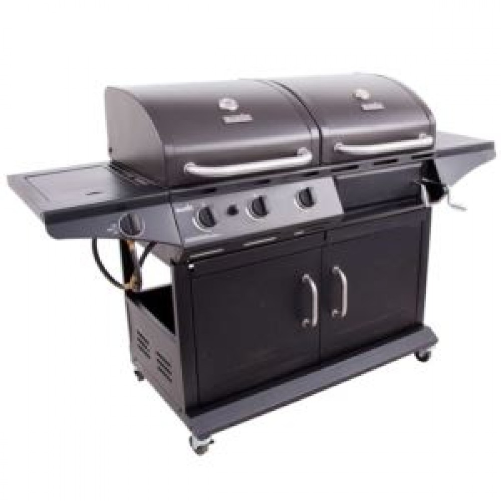 Deluxe Gas & Charcoal Combo Grill with Tank Custom Imprinted