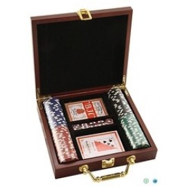 Rosewood Poker Set Box Custom Branded