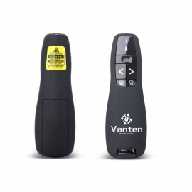 Customized Black Wireless USB Presenter Remote w/Laser  Customized Black Wireless USB Presenter Remote w/Laser
