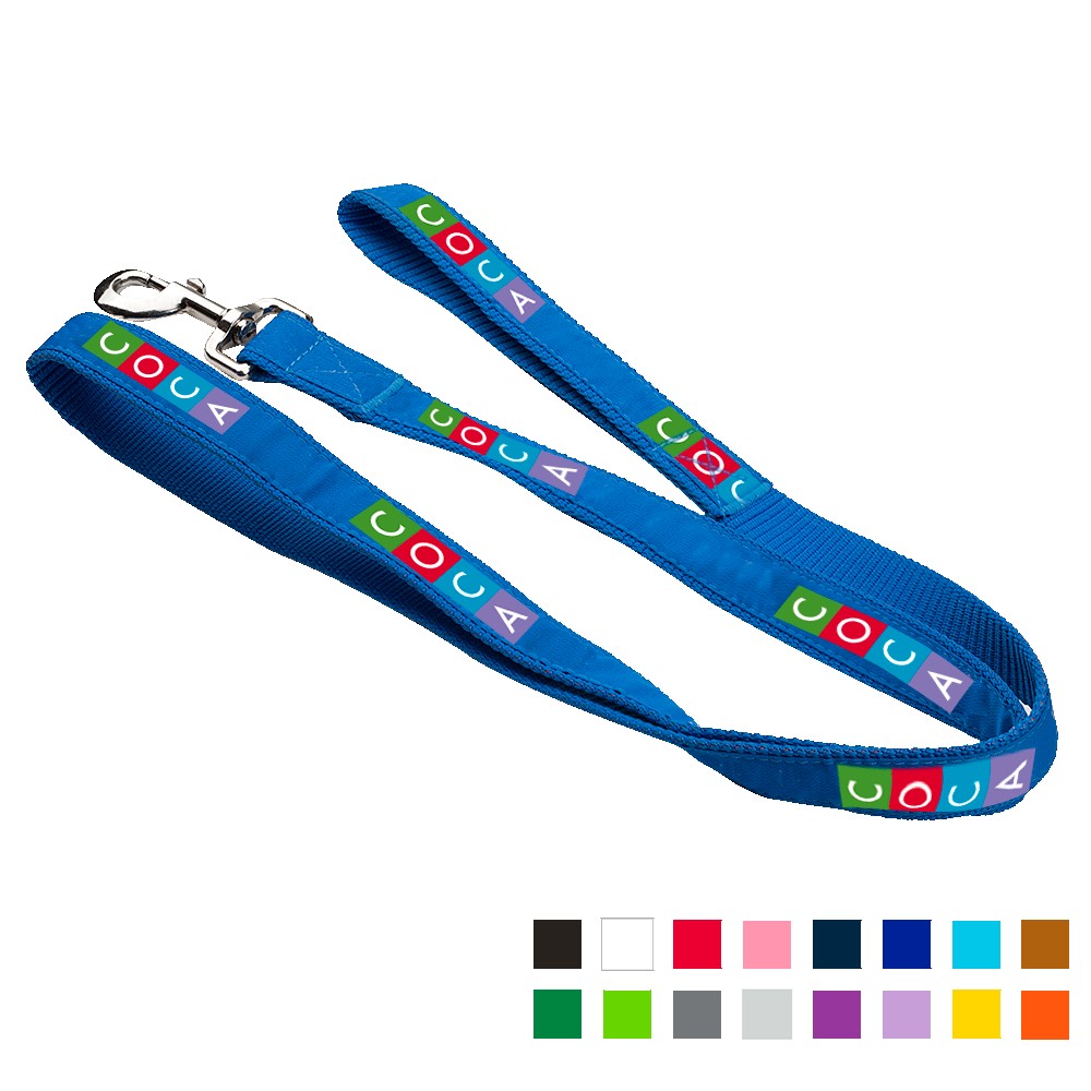 Pongo Leash with Collar Hook-XS 3/4"X4 foot with Logo