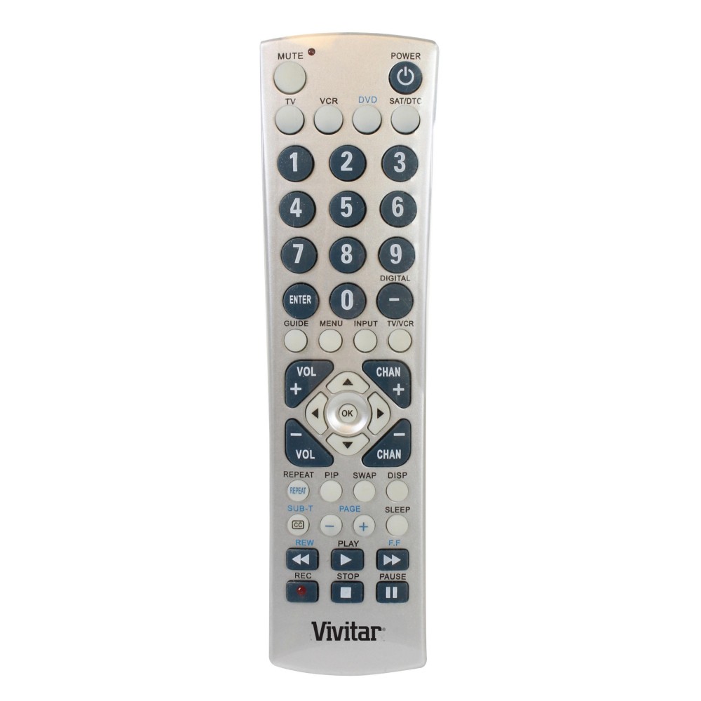 Vivitar 4 Device Medium Universal Remote Control with Logo