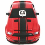 Logo Branded Shelby Mustang GT500 Super Snake (Red) (Scale 1:18)