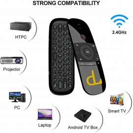 Logo Branded W1 Remote 2.4G Fly Mouse Wireless Keyboard  Logo Branded W1 Remote 2.4G Fly Mouse Wireless Keyboard