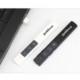 Wireless Presentation Clicker with 100m Range & Green Laser Pointer with Logo  Wireless Presentation Clicker with 100m Range & Green Laser Pointer with Logo