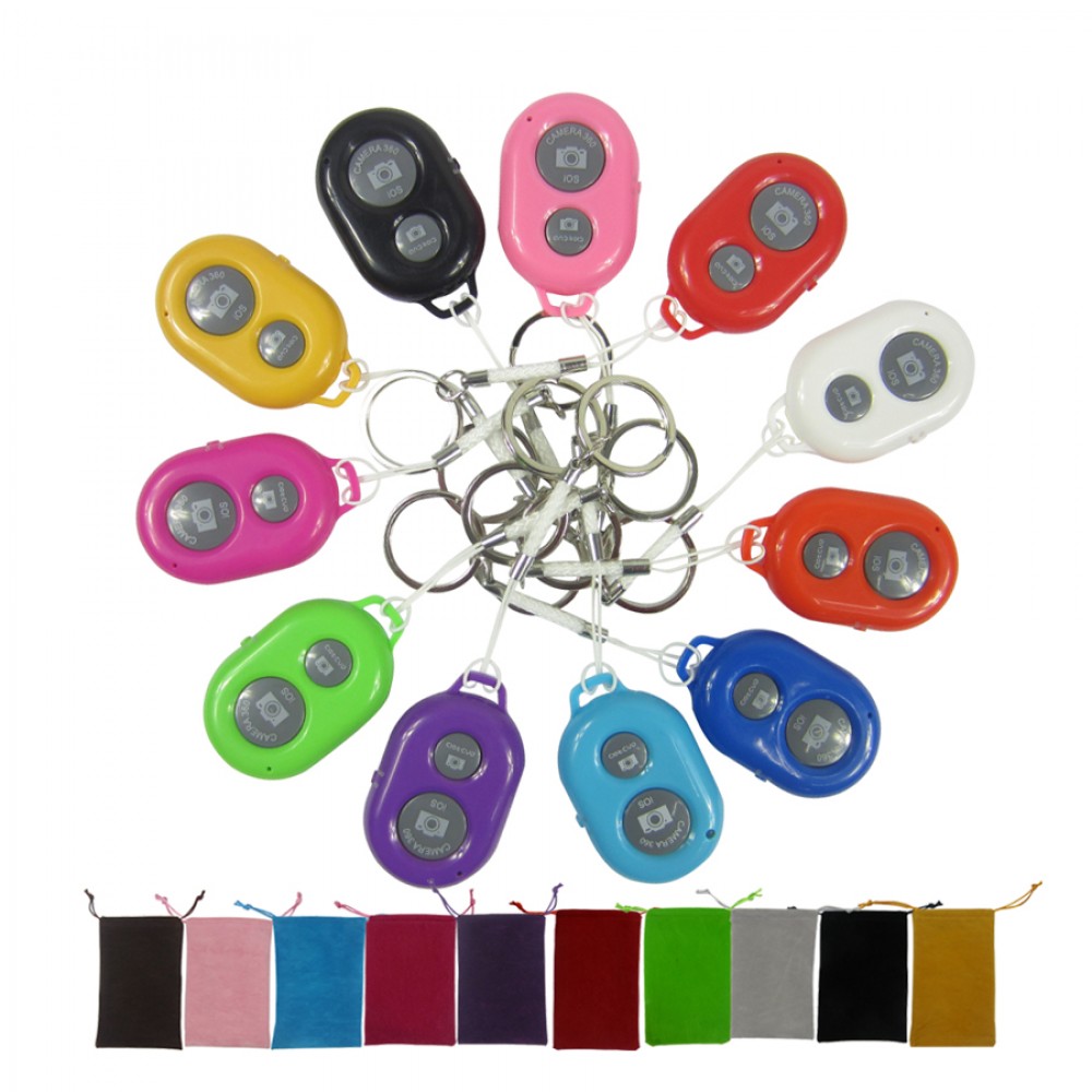 Logo Printed Wireless Bluetooth Remote Shutter Controls Logo Printed Wireless Bluetooth Remote Shutter Controls