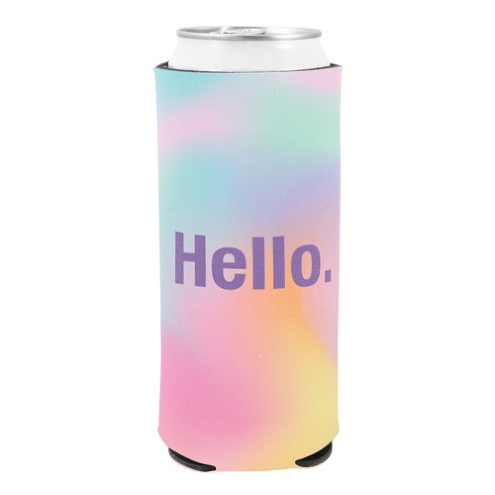 Customized Eco Friendly Large 24 Oz. Collapsible Coolie (4 Color Process)