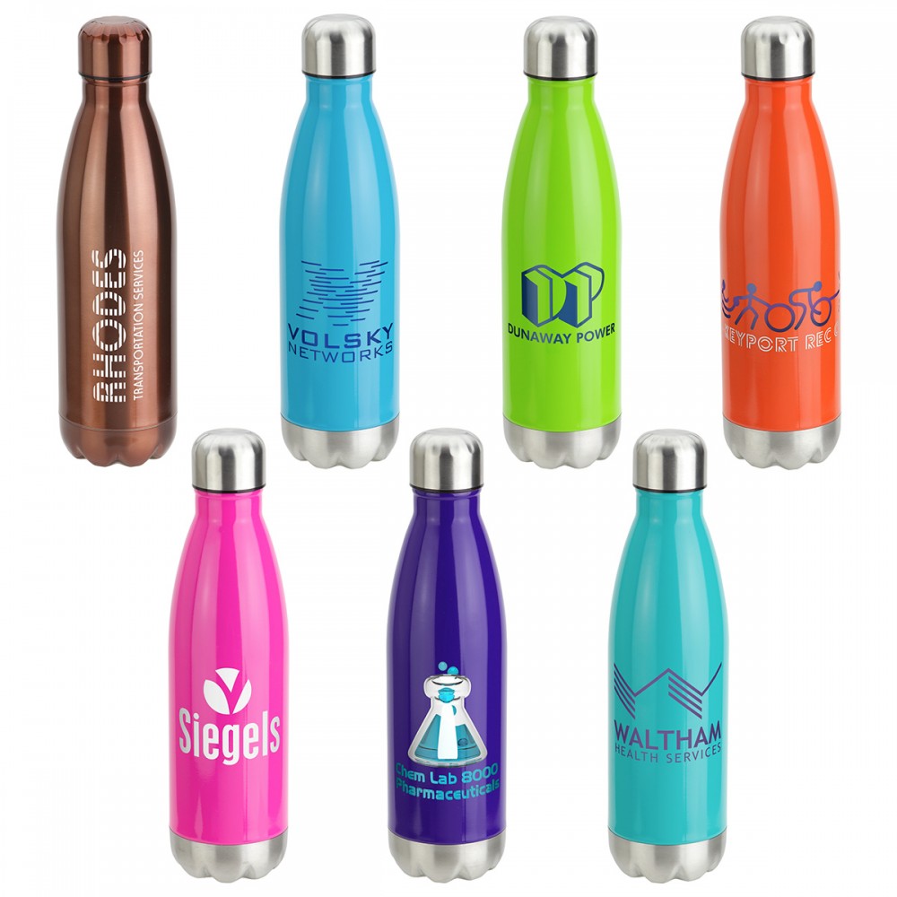 Prism 17 oz Vacuum Insulated Stainless Steel Bottle with Logo Prism 17 oz Vacuum Insulated Stainless Steel Bottle with Logo