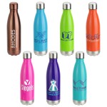 Prism 17 oz Vacuum Insulated Stainless Steel Bottle with Logo