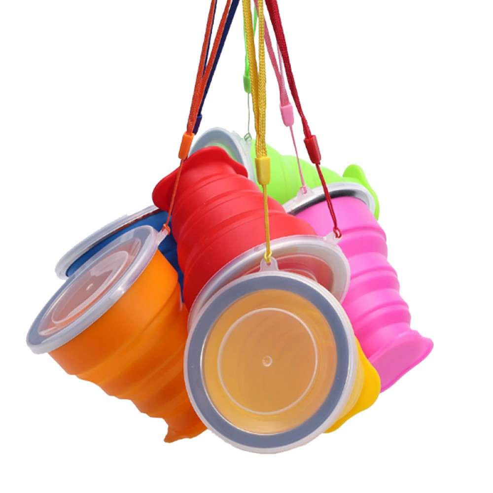 Foldable Silicone Travel Cup Custom Imprinted Foldable Silicone Travel Cup Custom Imprinted