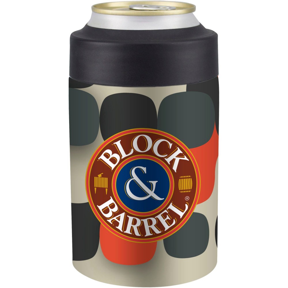 Logo Printed Full Color Double Wall Stainless Can Cooler Logo Printed Full Color Double Wall Stainless Can Cooler