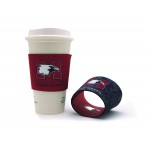 Logo Branded Reversible Full Color Reusable Coffee Cozy