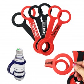 Silicone Bottle Holder Strap with Logo