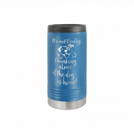 Custom 12 Oz. Polar Camel Royal Blue Stainless Steel Slim Can Cooler  Custom 12 Oz. Polar Camel Royal Blue Stainless Steel Slim Can Cooler