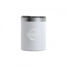 Customized RTIC 12oz Ringed White Lowball Tumbler