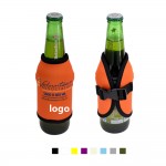 Neoprene Bottle Cooler With Adjustable Buckle Closure with Logo